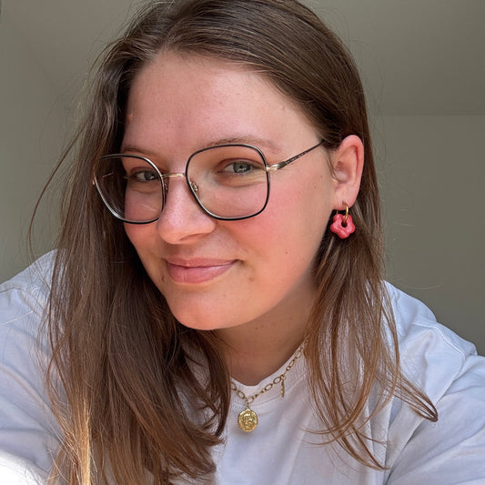 Boucle d'oreilles fleurs en céramique Amélie Floch