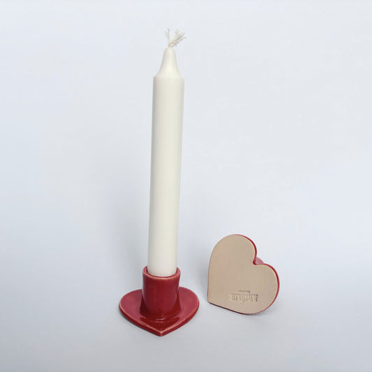 Bougeoir cœur en céramique Amélie Floch